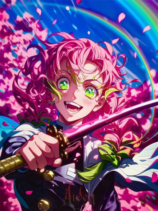 Demon Slayer 5D DIY Diamond Painting Mosaic Art Home Decoration Poster