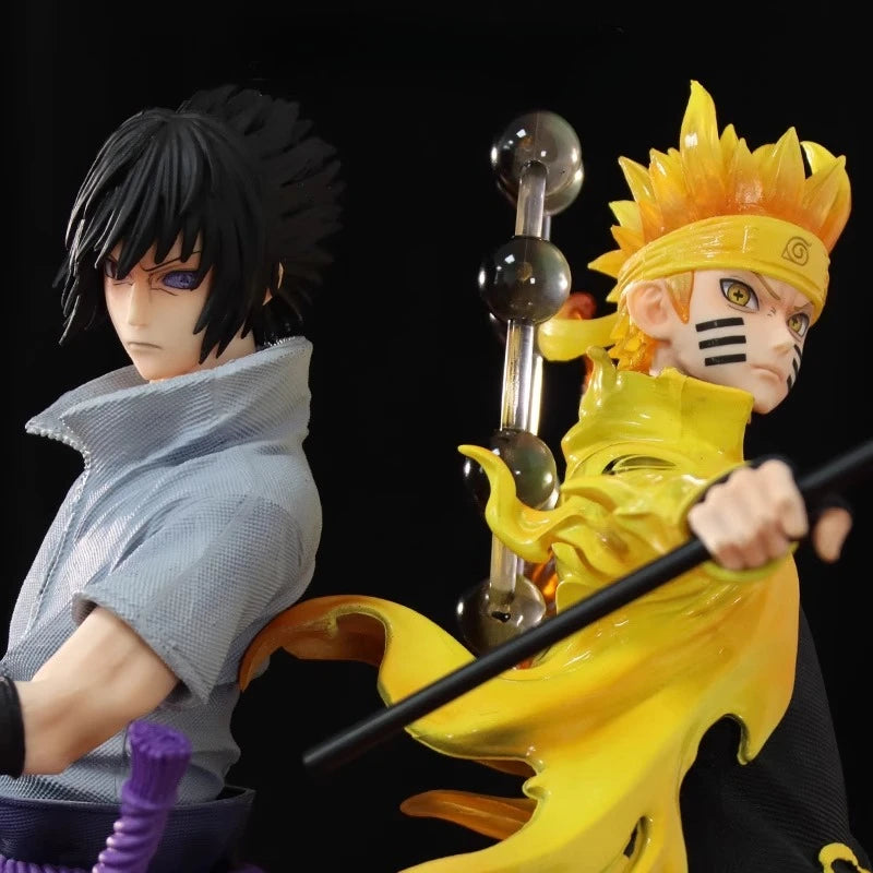 38cm Naruto Sasuke Figurine Gk Action Figures Model PVC Statue Collectible Figurine