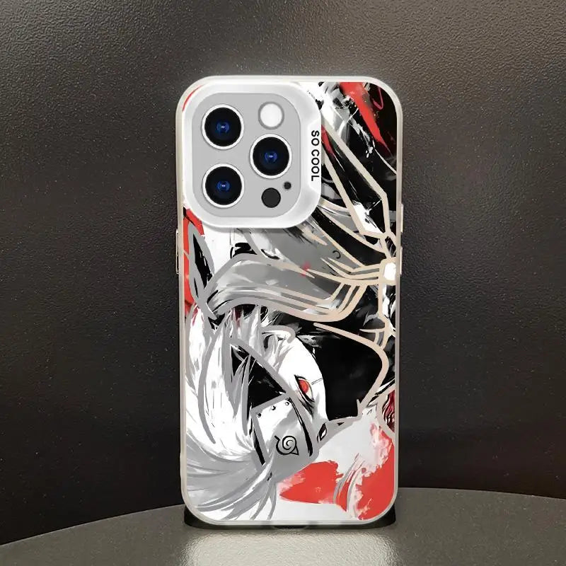 Naruto Sasuke Kakashi Phone Case for Apple iPhone 11 12 13 14 15 16 17 Pro Max Plus Air 3D NARUTO shockproof Cover