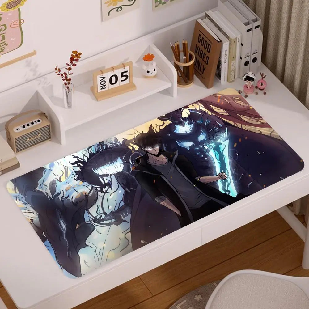Solo Leveling Keyboard Leather Mouse Pad Anti-slip DeskMat