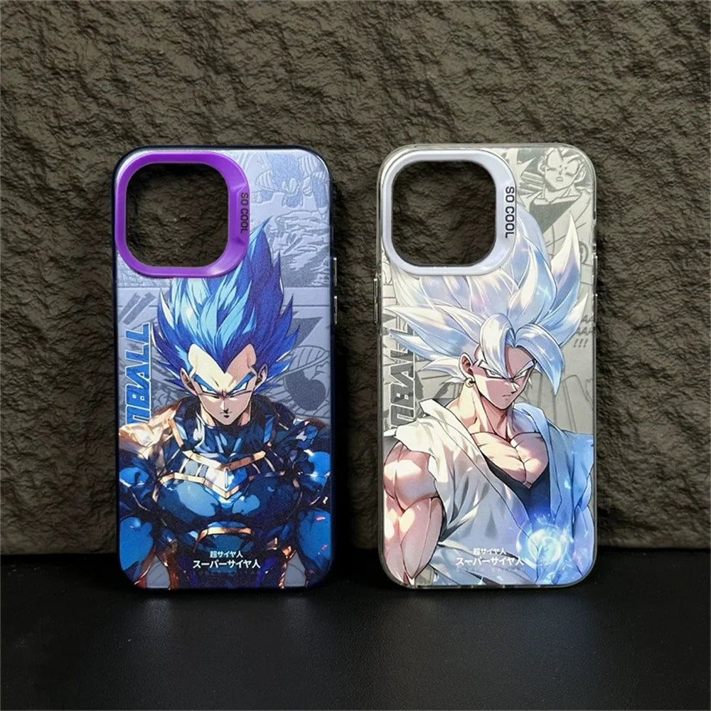 Dragon Ball Goku & Vegeta Phone Case for iPhone 16 15 14 13 12 11 Max Back Cover