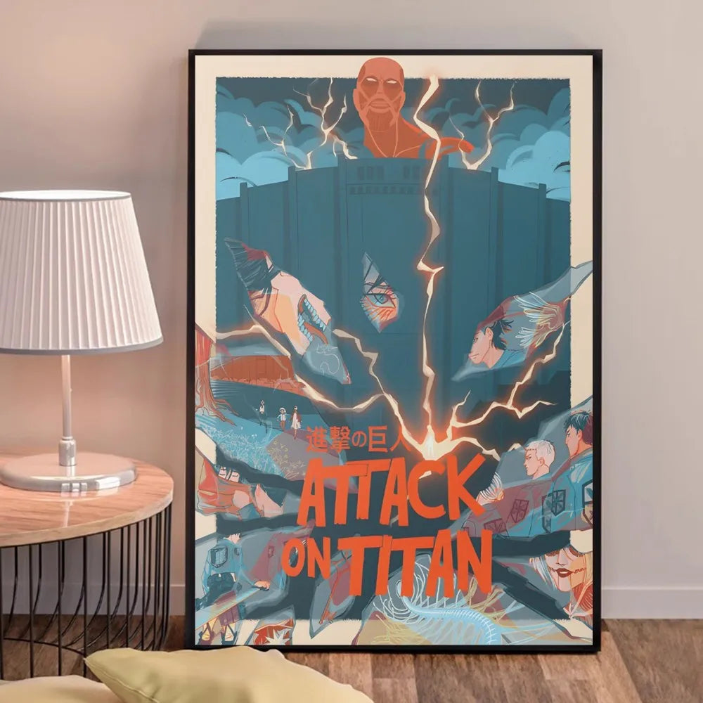 Attack on Titans Poster HD Quality Poster Wall Art Painting Study Home Decor