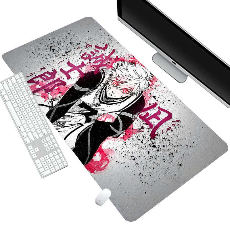 Nagi Seishiro Mousepad PC Gamer Keyboard Rug Black and White Mouse Pad Laptop Gaming Desk Mat