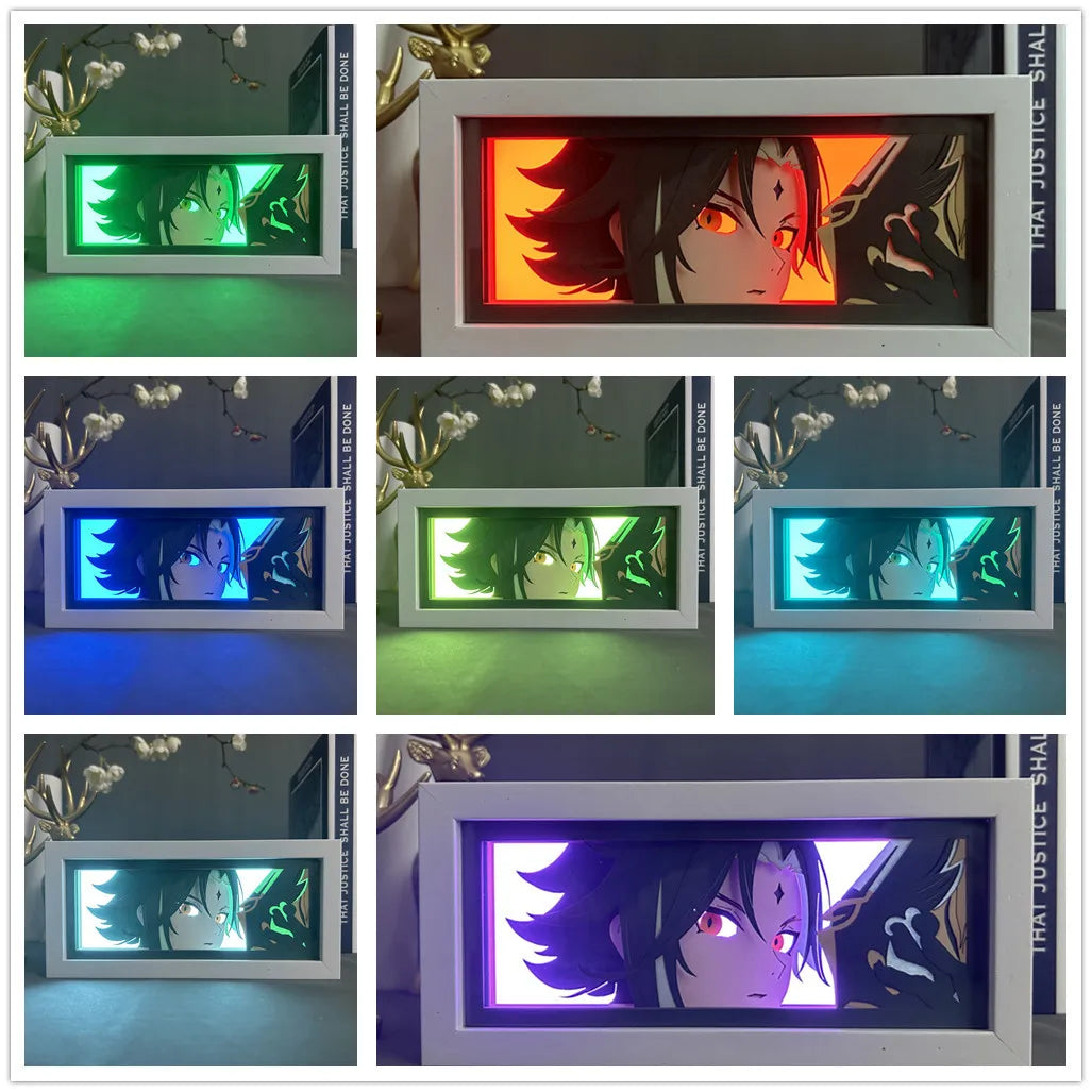 Genshin Impact Bedroom Room Night Light Box