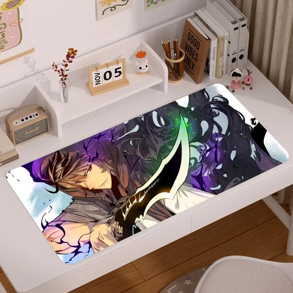 Solo Leveling Keyboard Leather Mouse Pad Anti-slip DeskMat