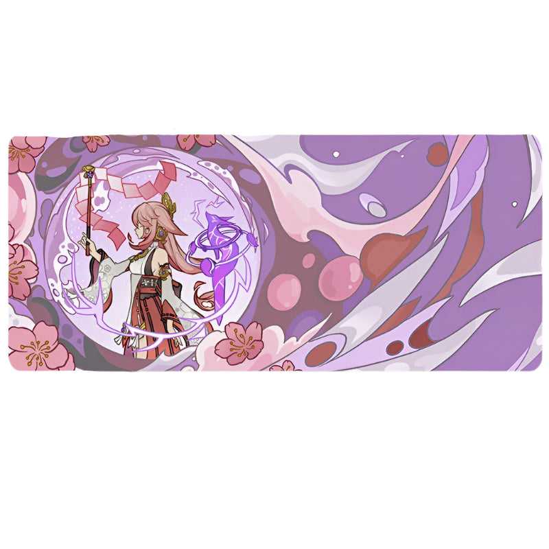 Genshin Impact Mouse Pad Non-slip Keyboard Desk Mat Mousepad