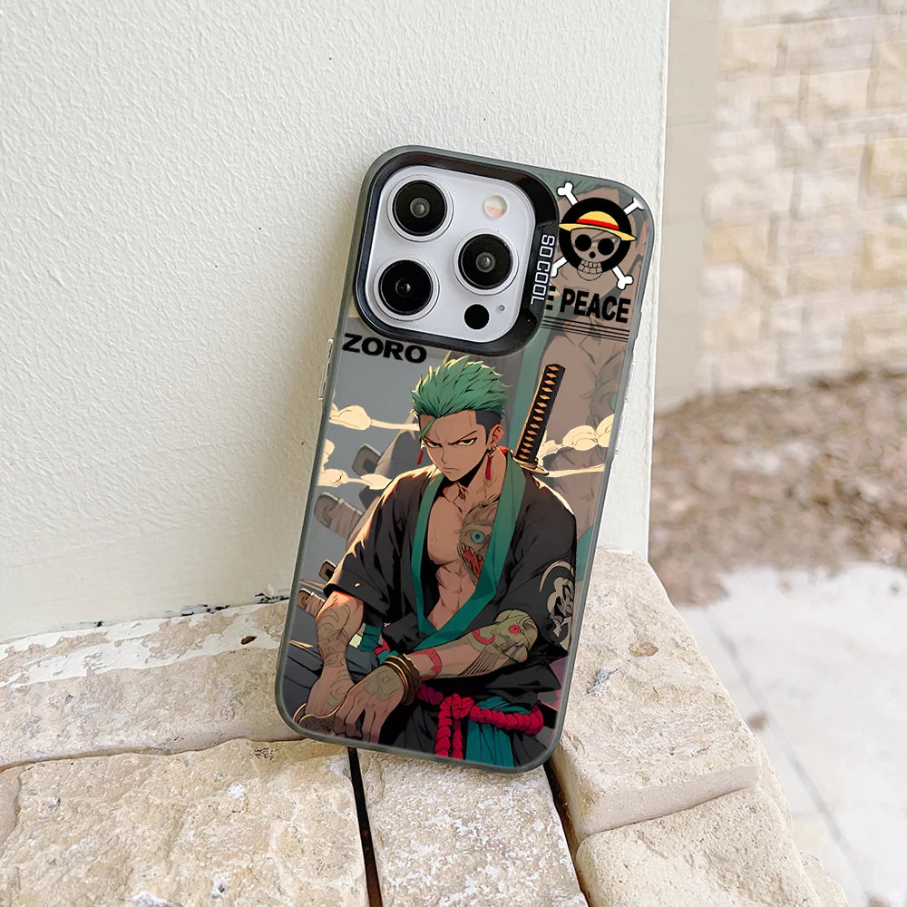 Roronoa Zoro Phone Case for iPhone 16 15 14 13 12 11 Mini Pro Max X XR XSMAX 8 7 Plus Anti Fall Matte Back Cover
