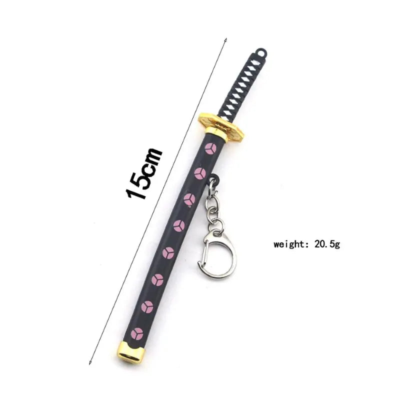 Mini Roronoa Zoro Samurai Sword Keychain