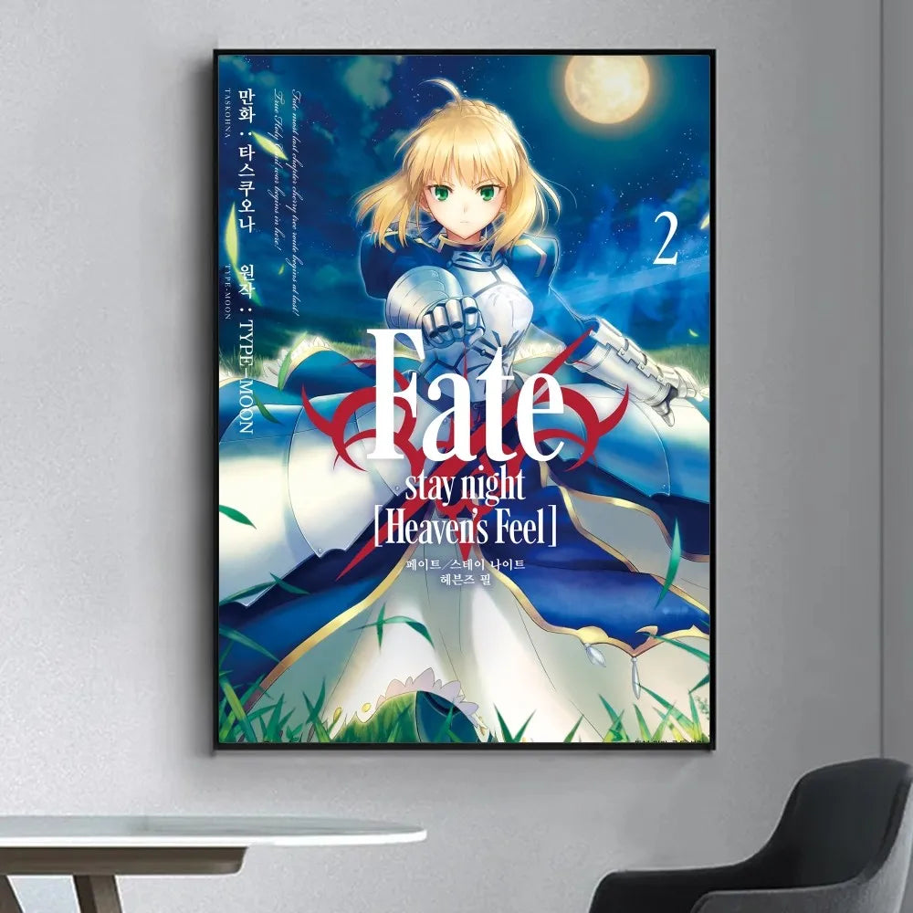 Fate Stay Night Fancy Wall Poster Vintage Decorative Posters