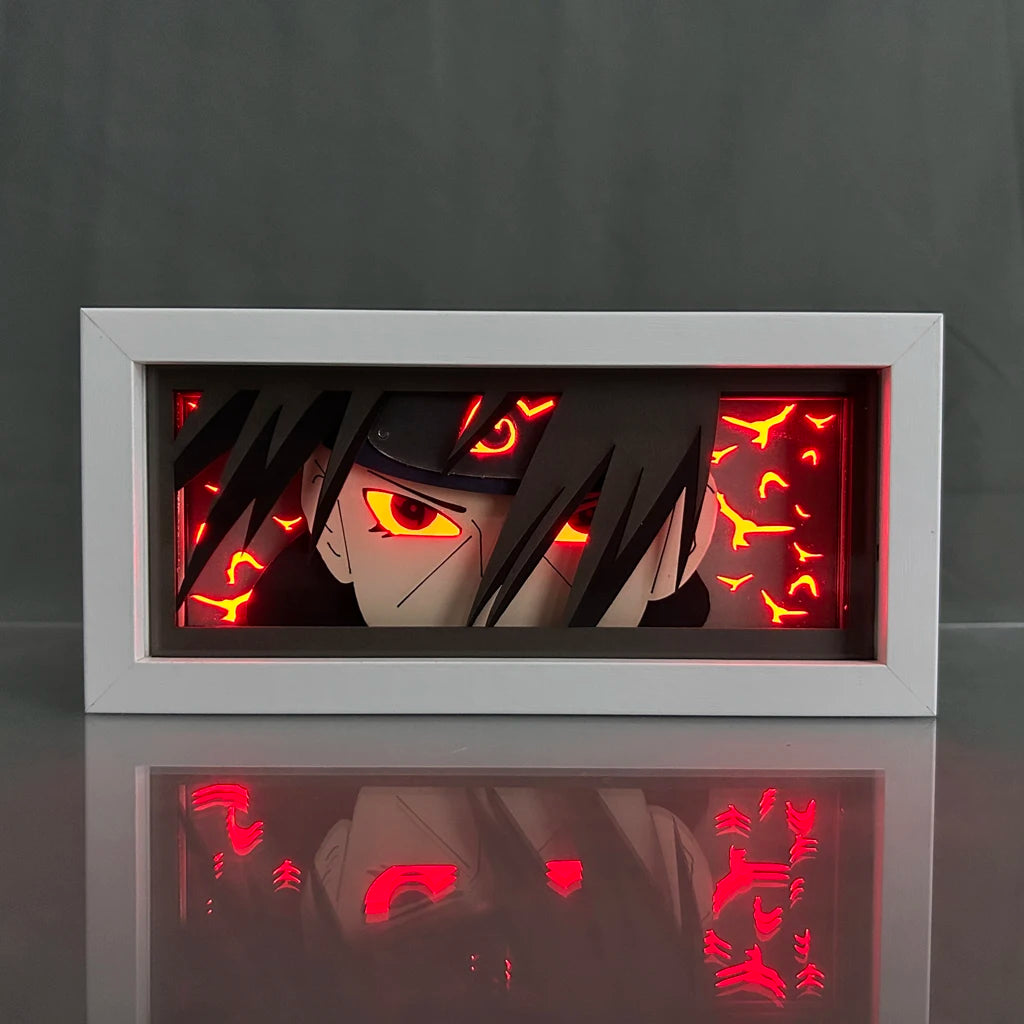 Naruto Lightbox Manga for Bedroom Decor Led Night Light Paper Lamp