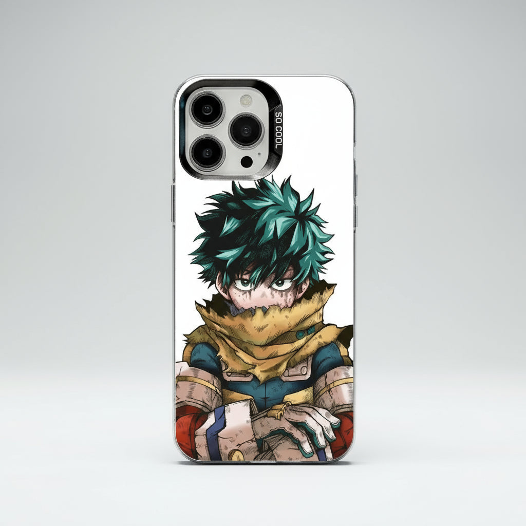 Deku Phone Case For iPhone 16,15,14,13,12,11 Pro,Max,Plus,Mini,SE Anti Fall Black Matte Hard phone case