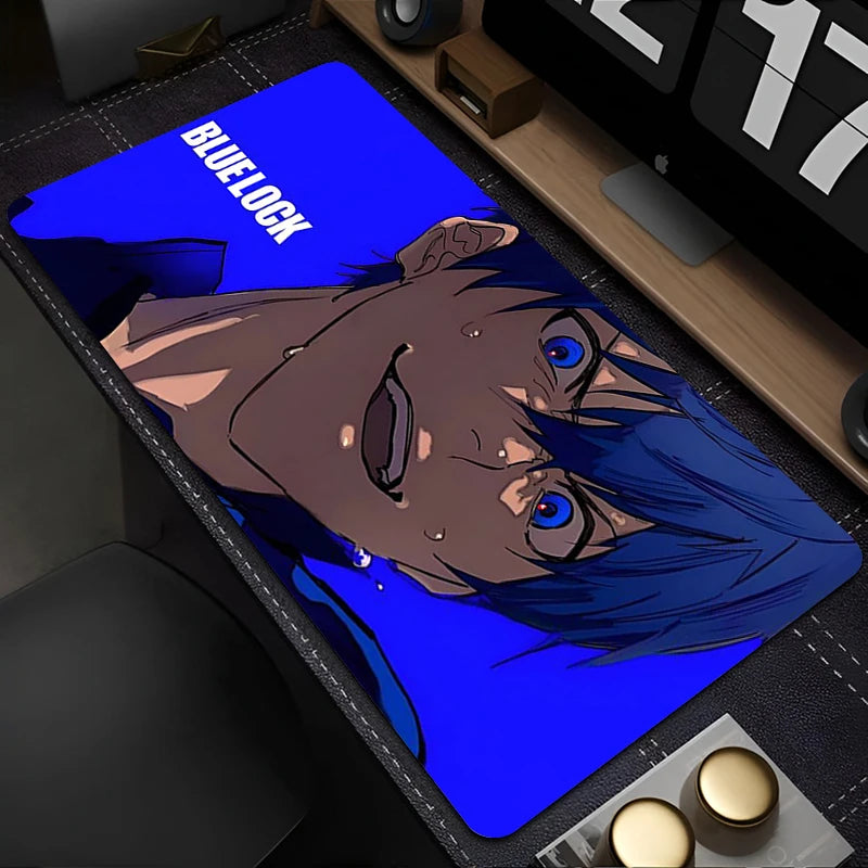 Blue Lock Mousepad PC Gamer Mouse Pad Laptop Gaming Desk Mat