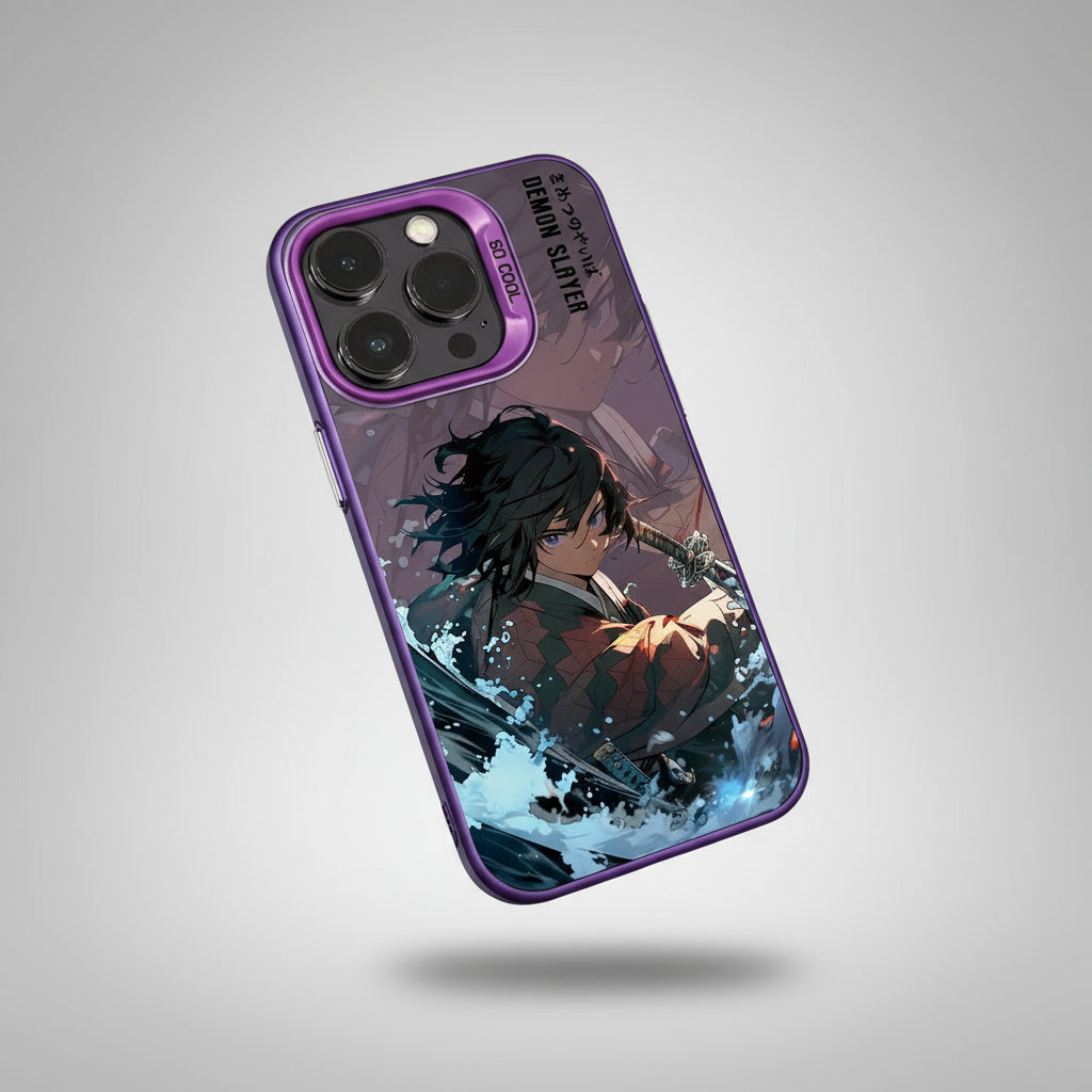 Demon Slayer Giyu Tomioka Phone case For iPhone XR XS 11 12 13 14 15 16 Hard Shell Shockproof