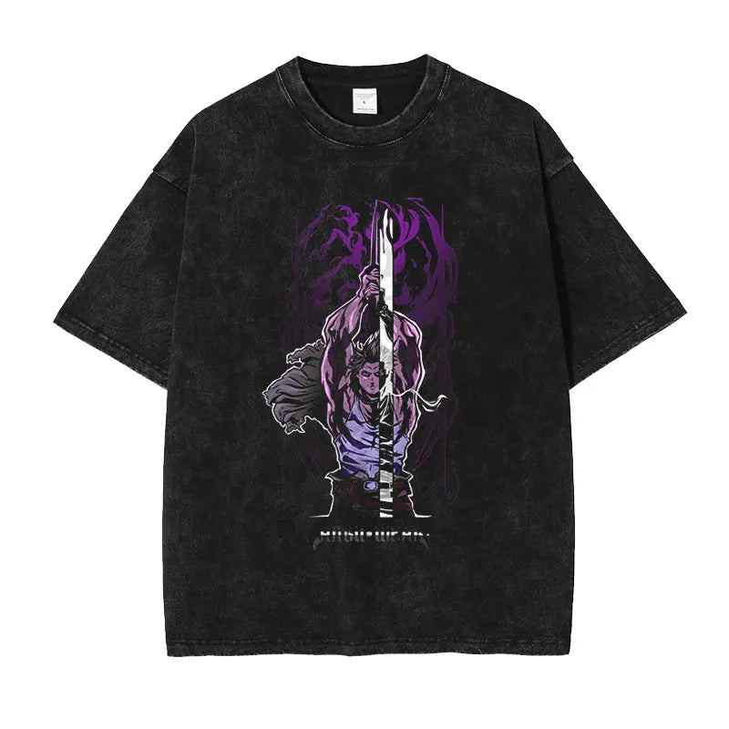 Black Clover Yami Sukehiro Casual Loose Tee Harajuku Vintage TShirt