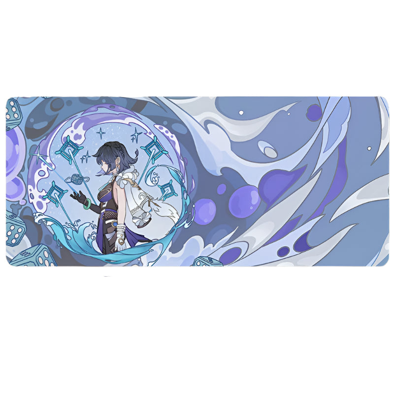Genshin Impact Mouse Pad Non-slip Keyboard Desk Mat Mousepad