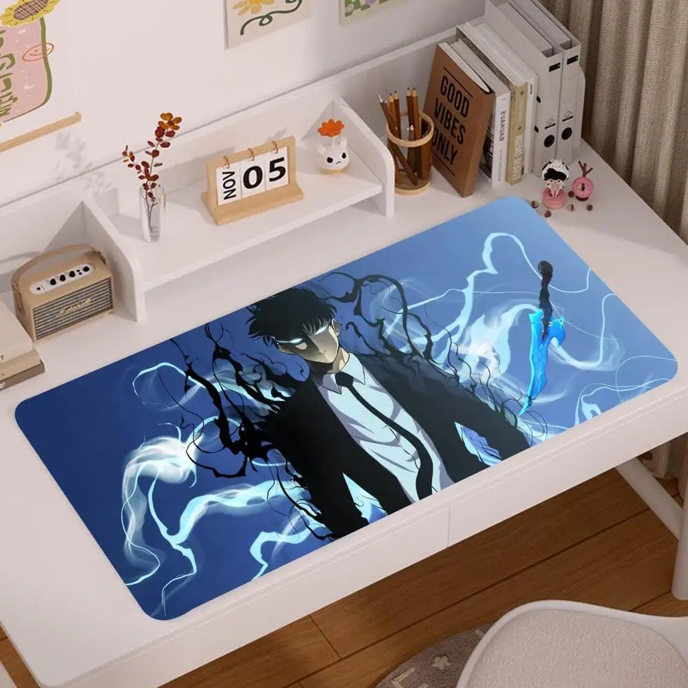 Solo Leveling Keyboard Leather Mouse Pad Anti-slip DeskMat