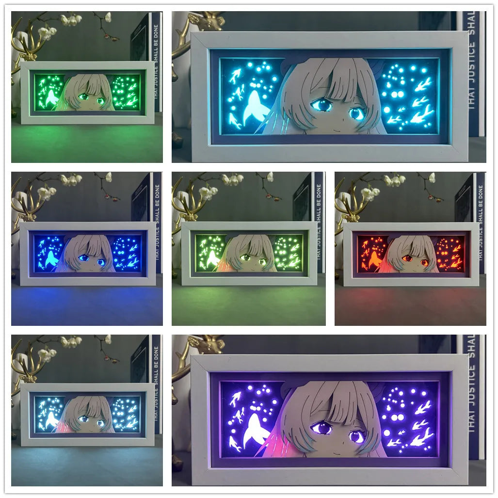 Genshin Impact Bedroom Room Night Light Box