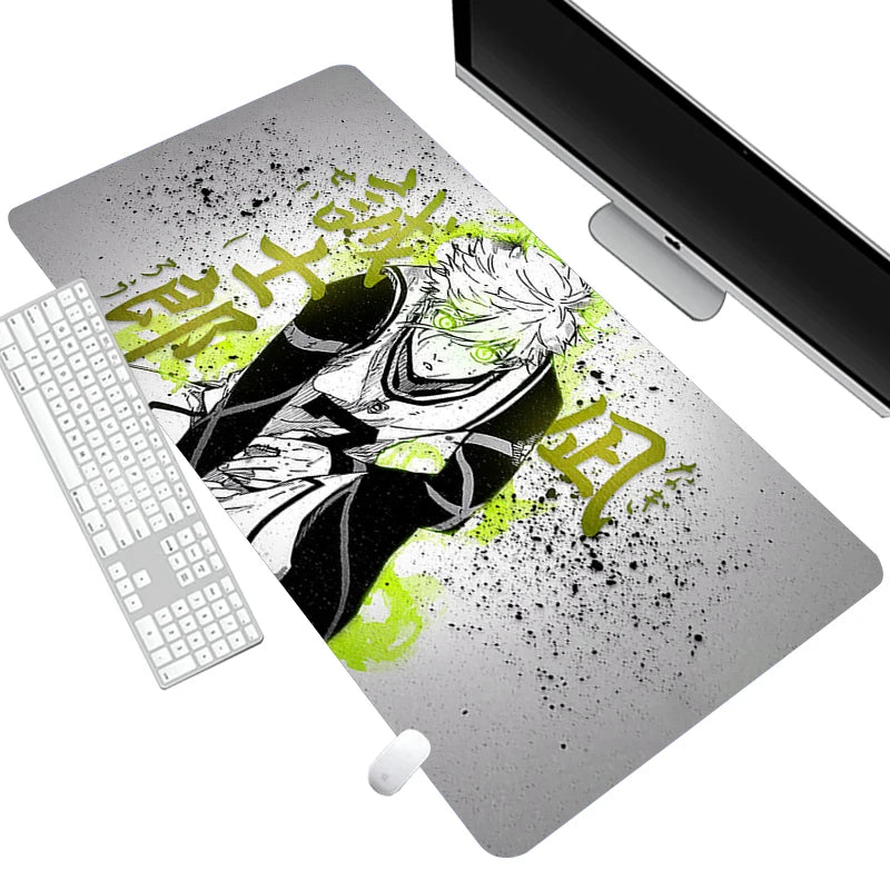 Nagi Seishiro Mousepad PC Gamer Keyboard Rug Black and White Mouse Pad Laptop Gaming Desk Mat