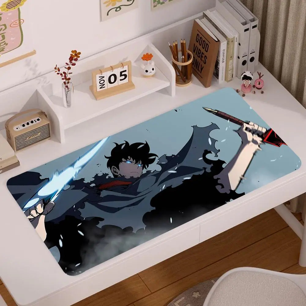 Solo Leveling Keyboard Leather Mouse Pad Anti-slip DeskMat