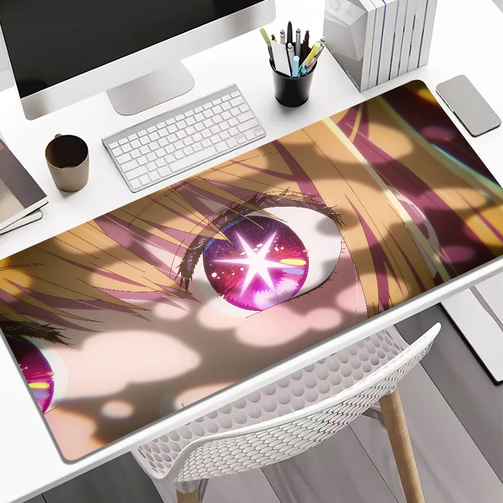 Oshi No Ko Mousepad Keyboard Mats Rubber PC Office Lartge Anti-slip DeskMat
