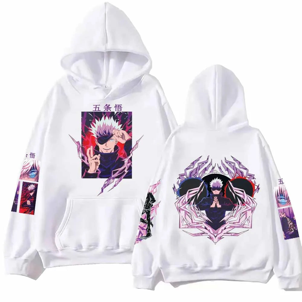 Gojo Satoru Harajuku Printed Hoodie