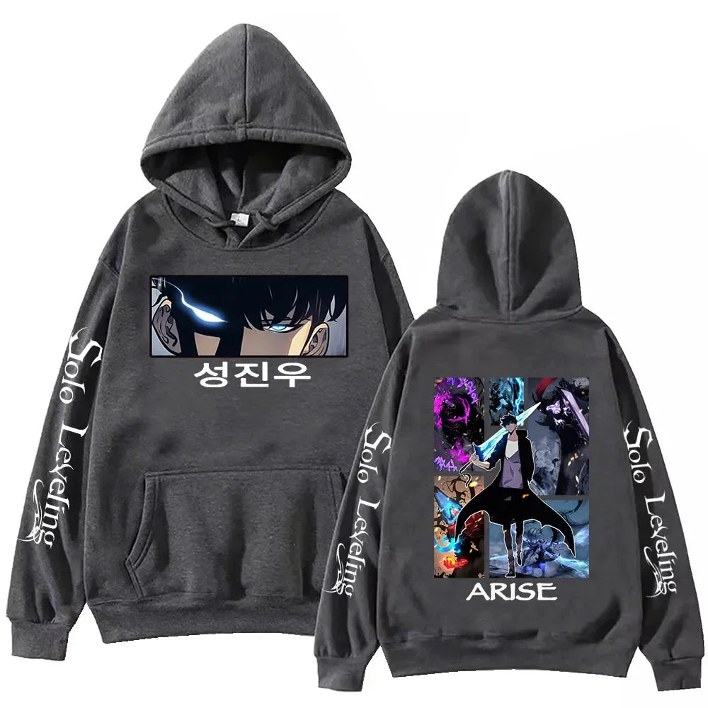 Solo Seveling Harajuku Peinted Hoodie