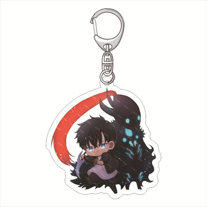 Solo Leveling Keyring Acrylic Key Chain Backpack Pendants