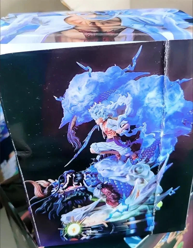 23cm Luffy Vs Kaidou Luffy Gear 5 Statue Nika Luffy Figurine