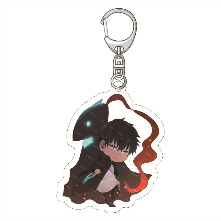 Solo Leveling Keyring Acrylic Key Chain Backpack Pendants