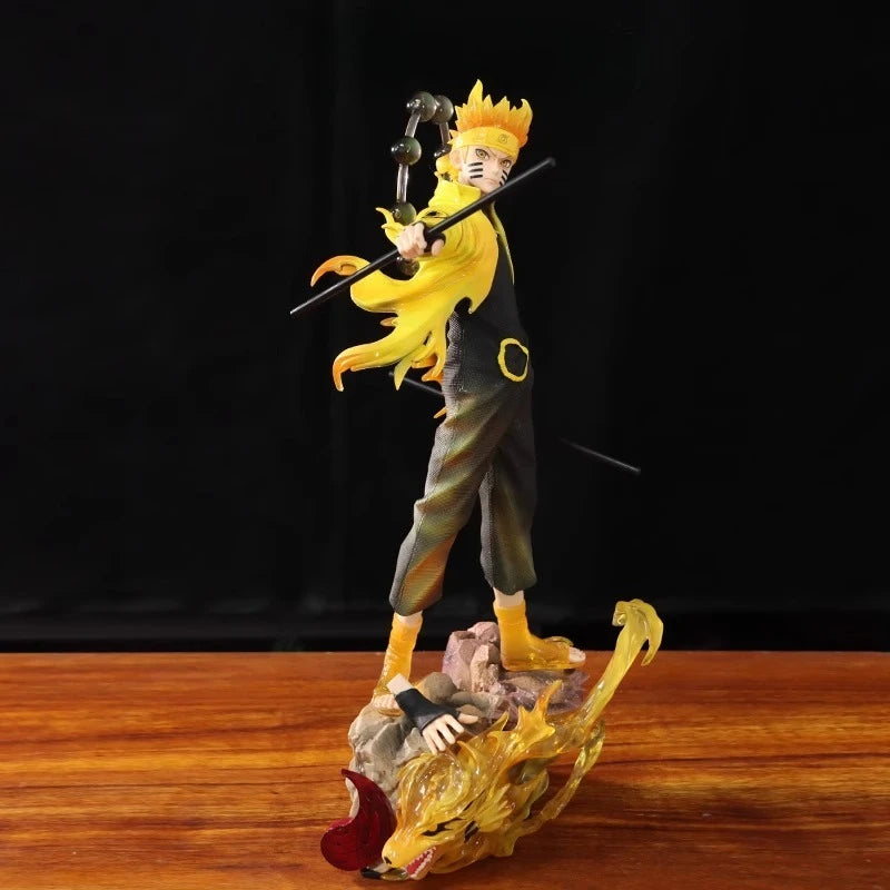 38cm Naruto Sasuke Figurine Gk Action Figures Model PVC Statue Collectible Figurine