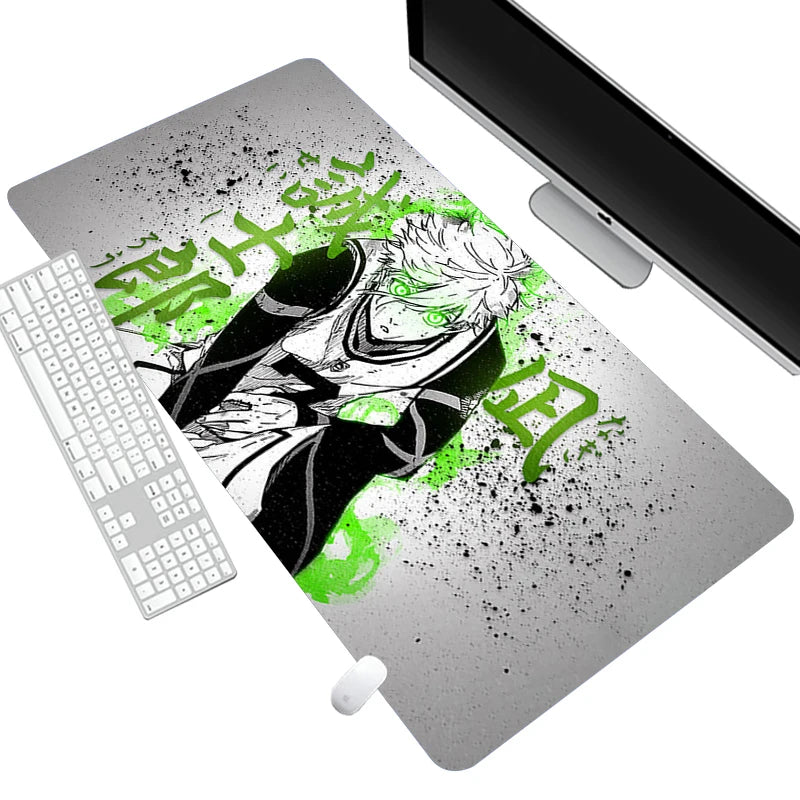 Nagi Seishiro Mousepad PC Gamer Keyboard Rug Black and White Mouse Pad Laptop Gaming Desk Mat