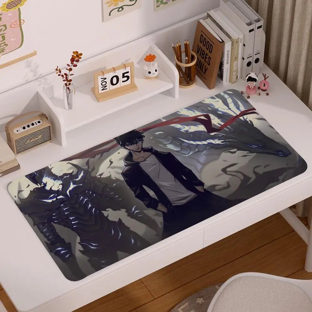 Solo Leveling Keyboard Leather Mouse Pad Anti-slip DeskMat