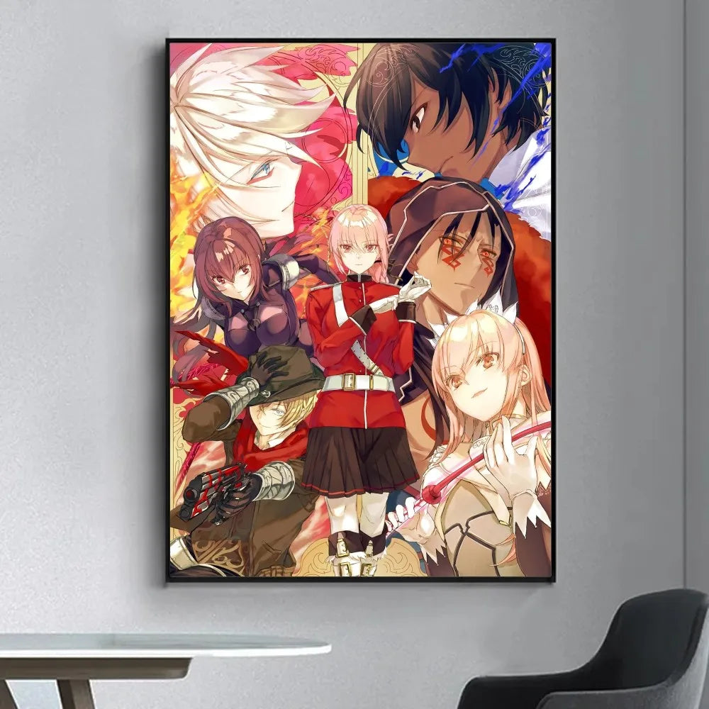 Fate Stay Night Fancy Wall Poster Vintage Decorative Posters