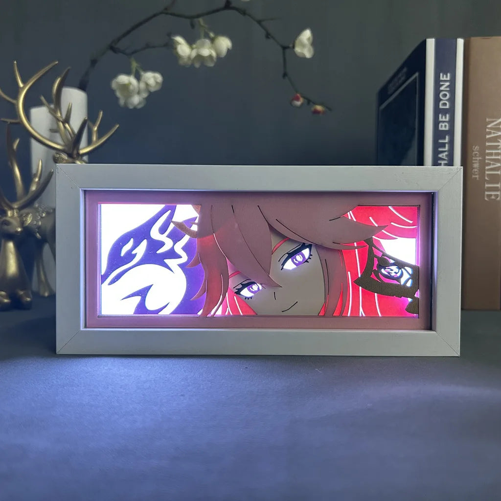 Genshin Impact Bedroom Room Night Light Box