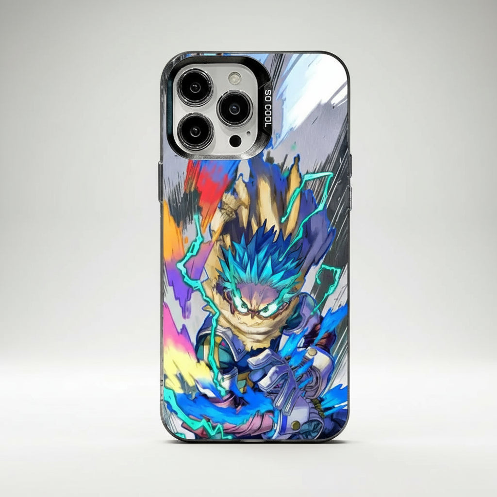 Deku Phone Case For iPhone 16,15,14,13,12,11 Pro,Max,Plus,Mini,SE Anti Fall Black Matte Hard phone case