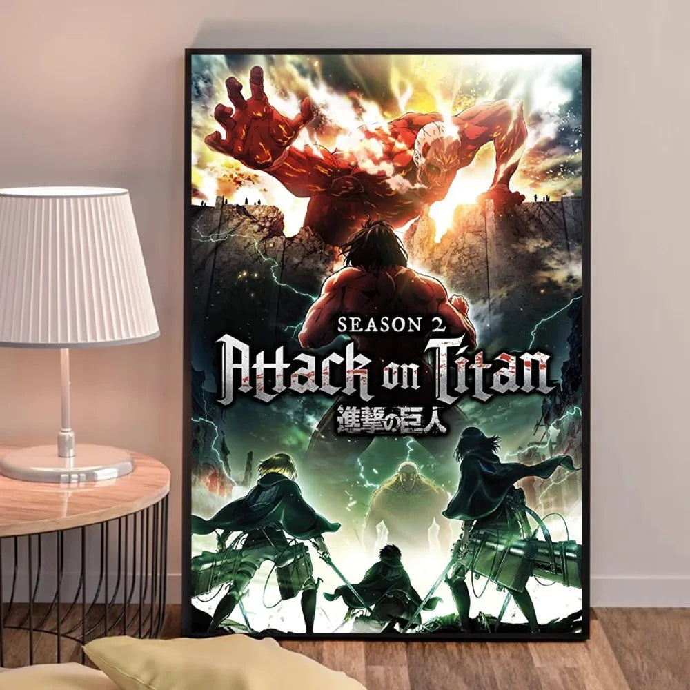 Attack on Titans Poster HD Quality Poster Wall Art Painting Study Home Decor