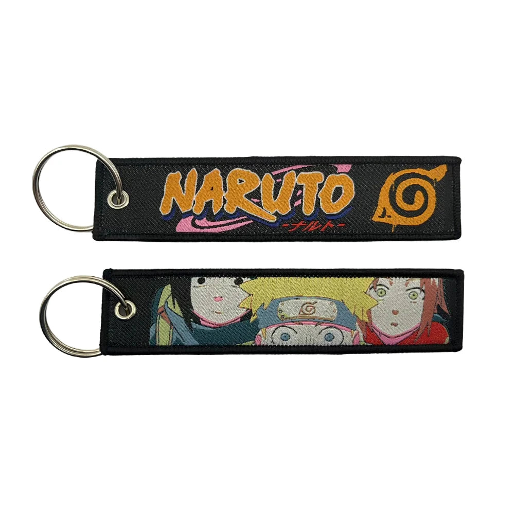 Naruto Embroidery Keychains