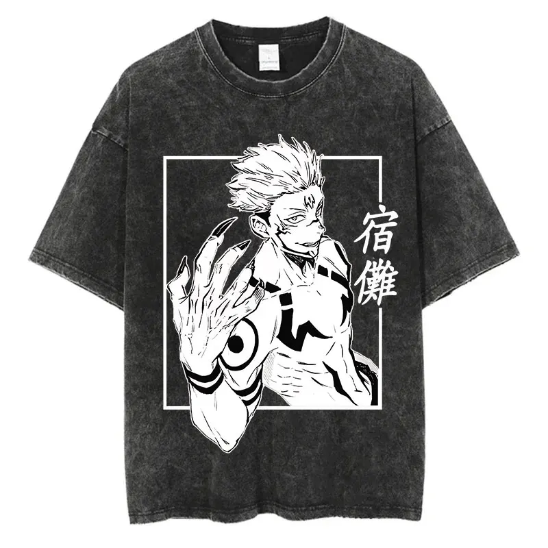 Ryomen Sukuna Oversize Tees Vintage Streetwear T-Shirt