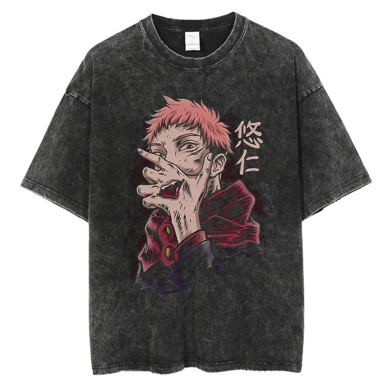 Ryomen Sukuna Oversize Tees Vintage Streetwear T-Shirt
