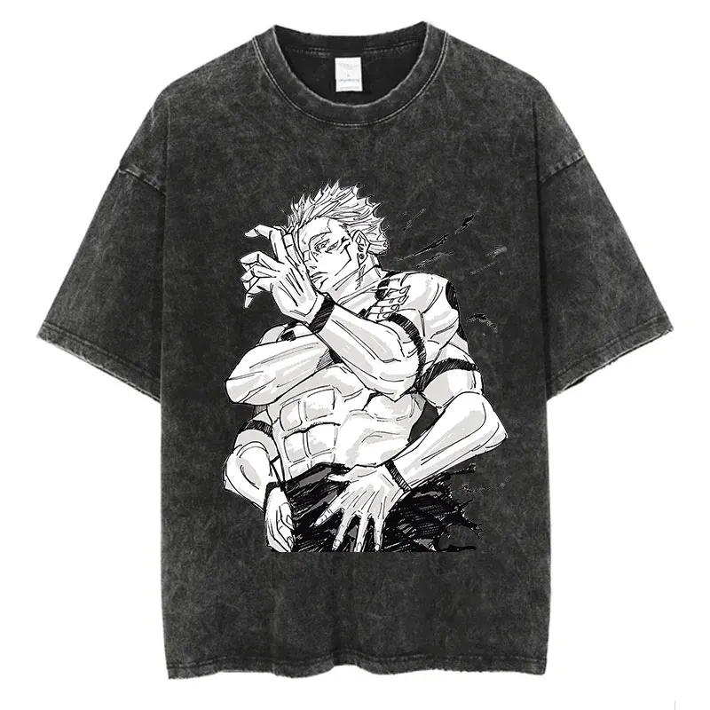 Ryomen Sukuna Oversize Tees Vintage Streetwear T-Shirt