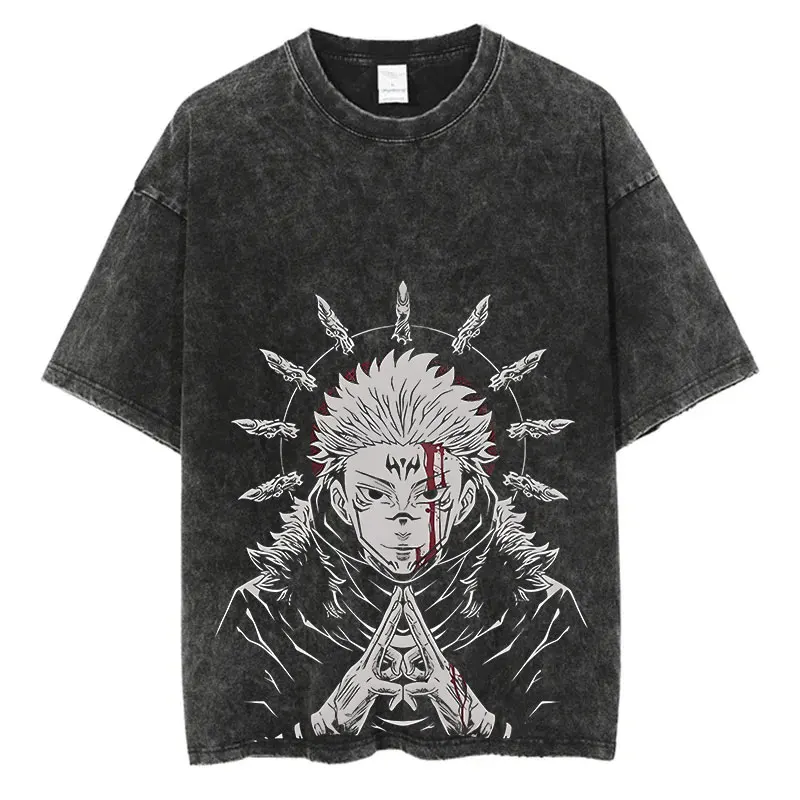 Ryomen Sukuna Oversize Tees Vintage Streetwear T-Shirt