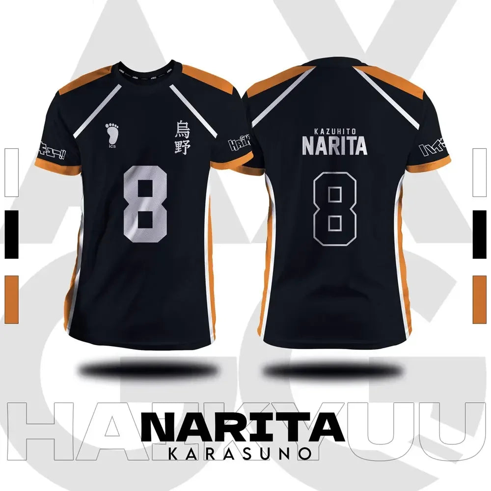 Haikyuu Jersey Summer Short Sleeve T-Shirt