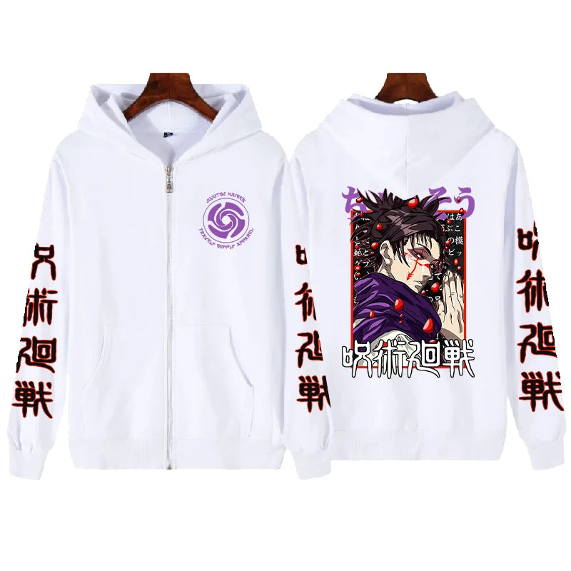 Choso Jujutsu Kaisen Graphic Zip-Up Jacket