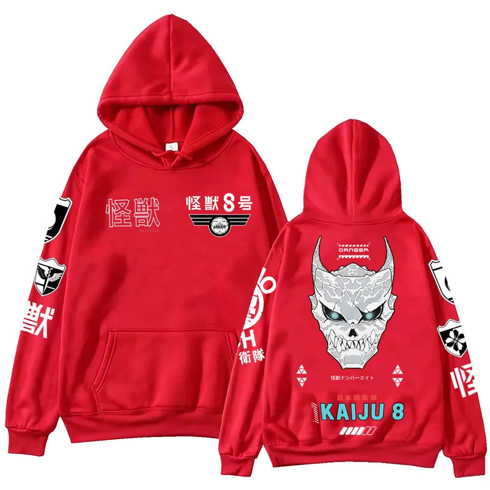 Kaiju No 8 Hoodie Harajuku Hip Hop Pullover