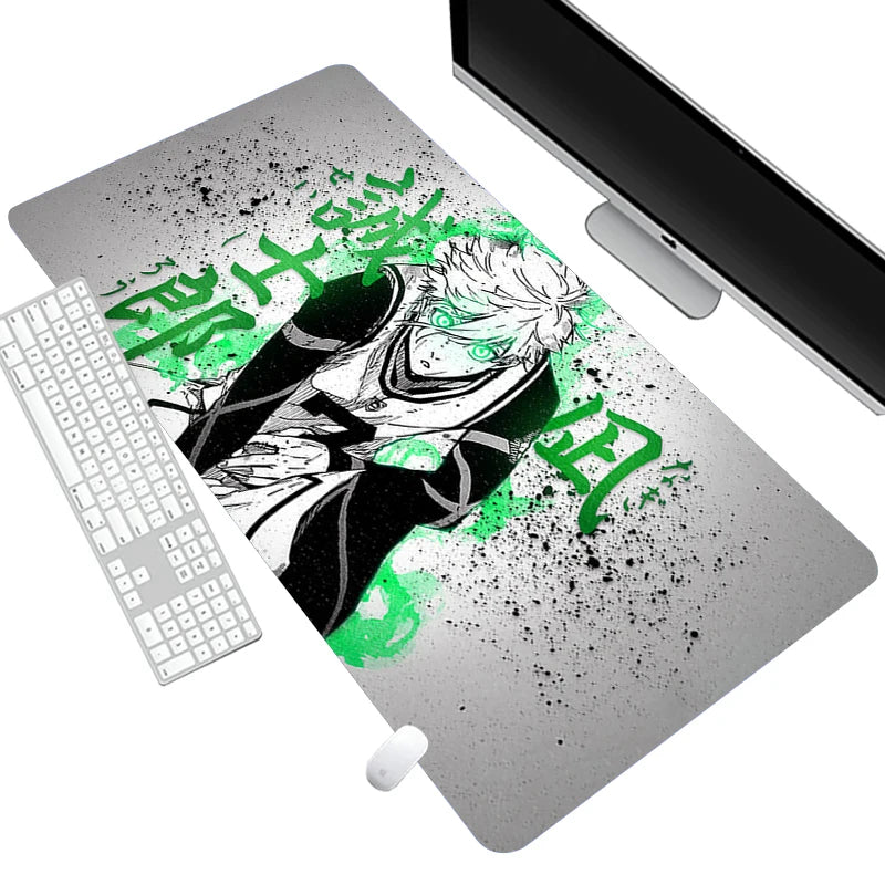 Nagi Seishiro Mousepad PC Gamer Keyboard Rug Black and White Mouse Pad Laptop Gaming Desk Mat