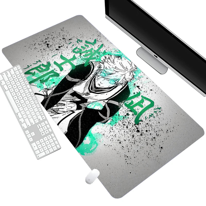 Nagi Seishiro Mousepad PC Gamer Keyboard Rug Black and White Mouse Pad Laptop Gaming Desk Mat
