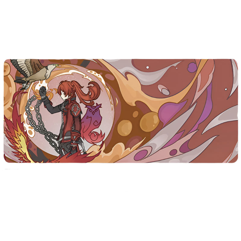 Genshin Impact Mouse Pad Non-slip Keyboard Desk Mat Mousepad