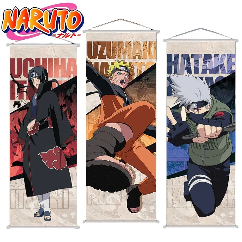 Naruto Scroll Poster Canvas Wallpainting Decoration Posters