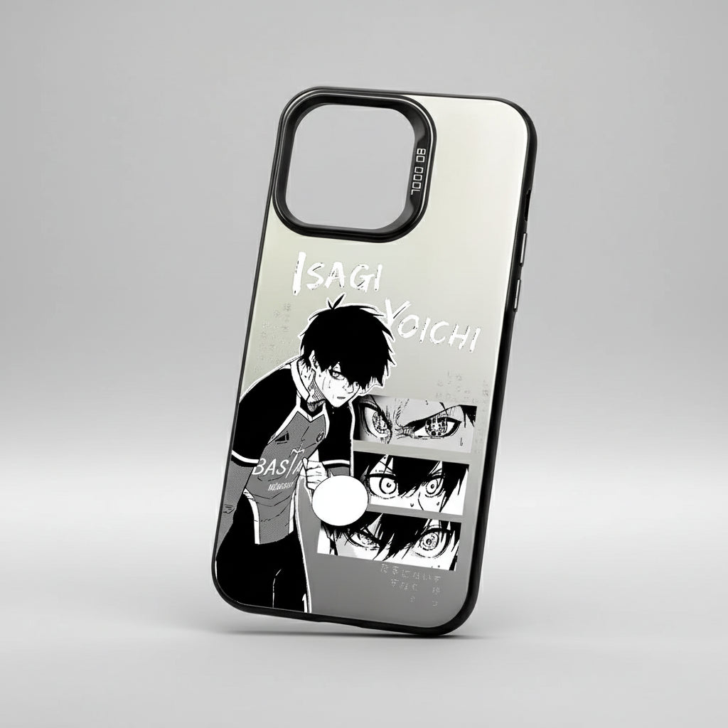 Isagi Yoichi & Sae Itoshi Phone Case For IPhone 16 15 14 13 12 Pro Max Black Matte Metallic Aurora