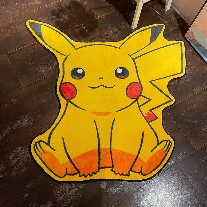Pokémon Plush Area Rug - Non-Slip Anime Floor Mat for Living Room & Bedroom Decor